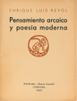 Pensamiento arcaico y poesía moderna