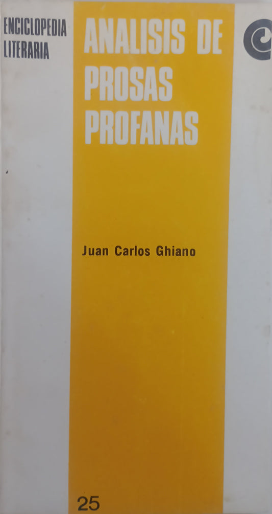 Análisis de prosas profanas